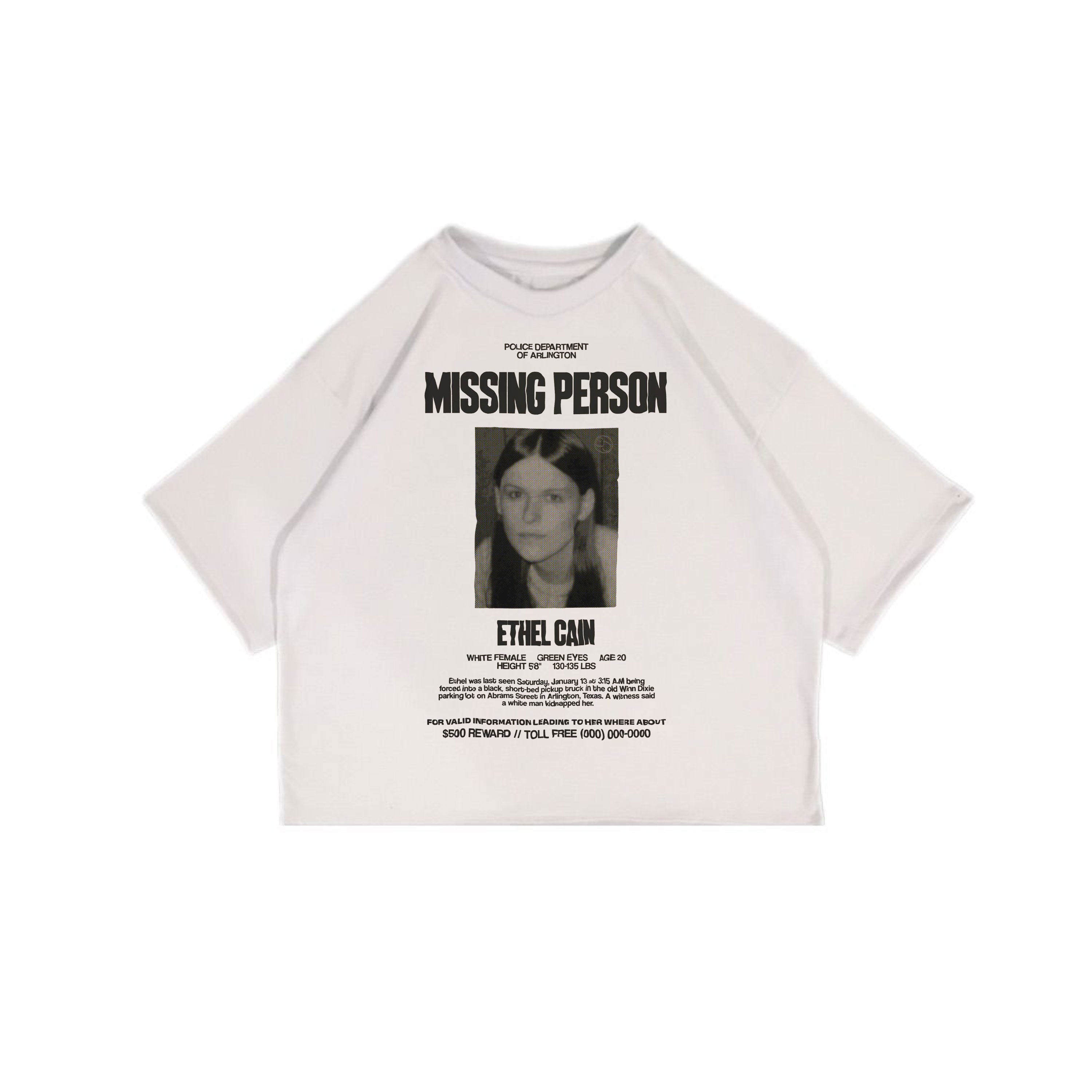 Ethlel Cain is Missing - Playera Boxy Fit
